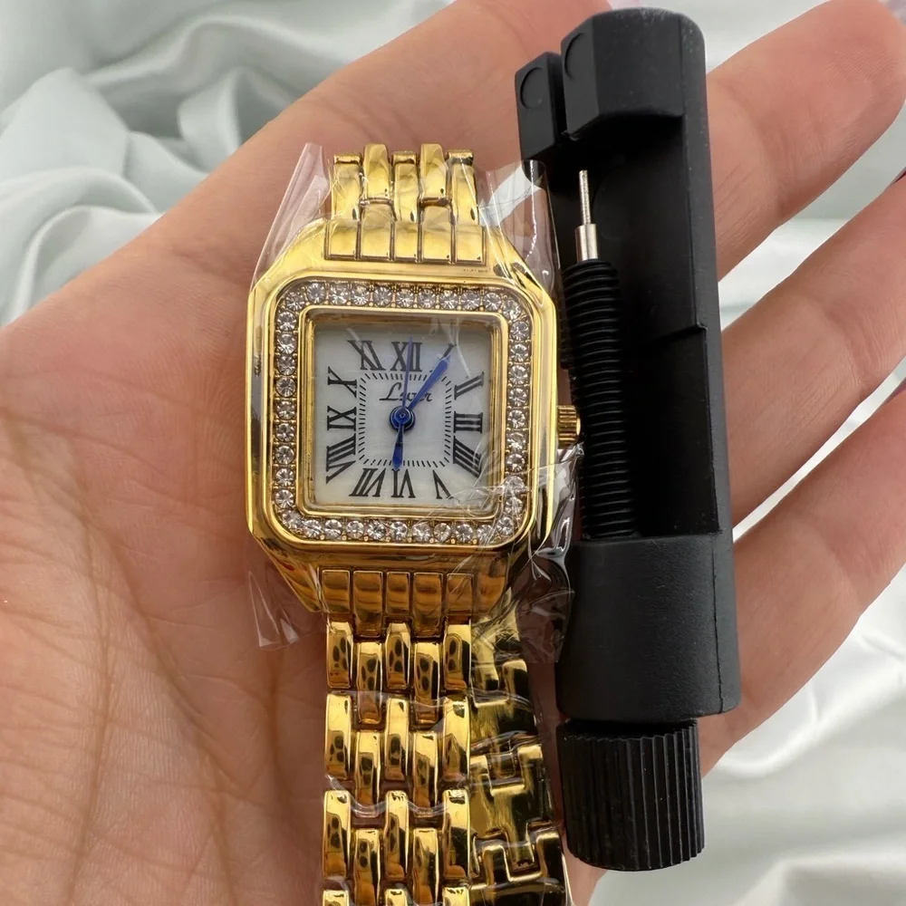 Classic Panthere luxury gold women’s watch Adjustable Strap Tool